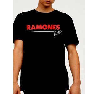 Ramones Live Logo punk rock Official T-Shirt L runs bigger NWT